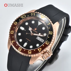 007 OUMASHI Men Watch New Men Luxury Automatic Mechanical NH36 Watch Movement Luminous Dial Stainless Steel Waterproof Watch