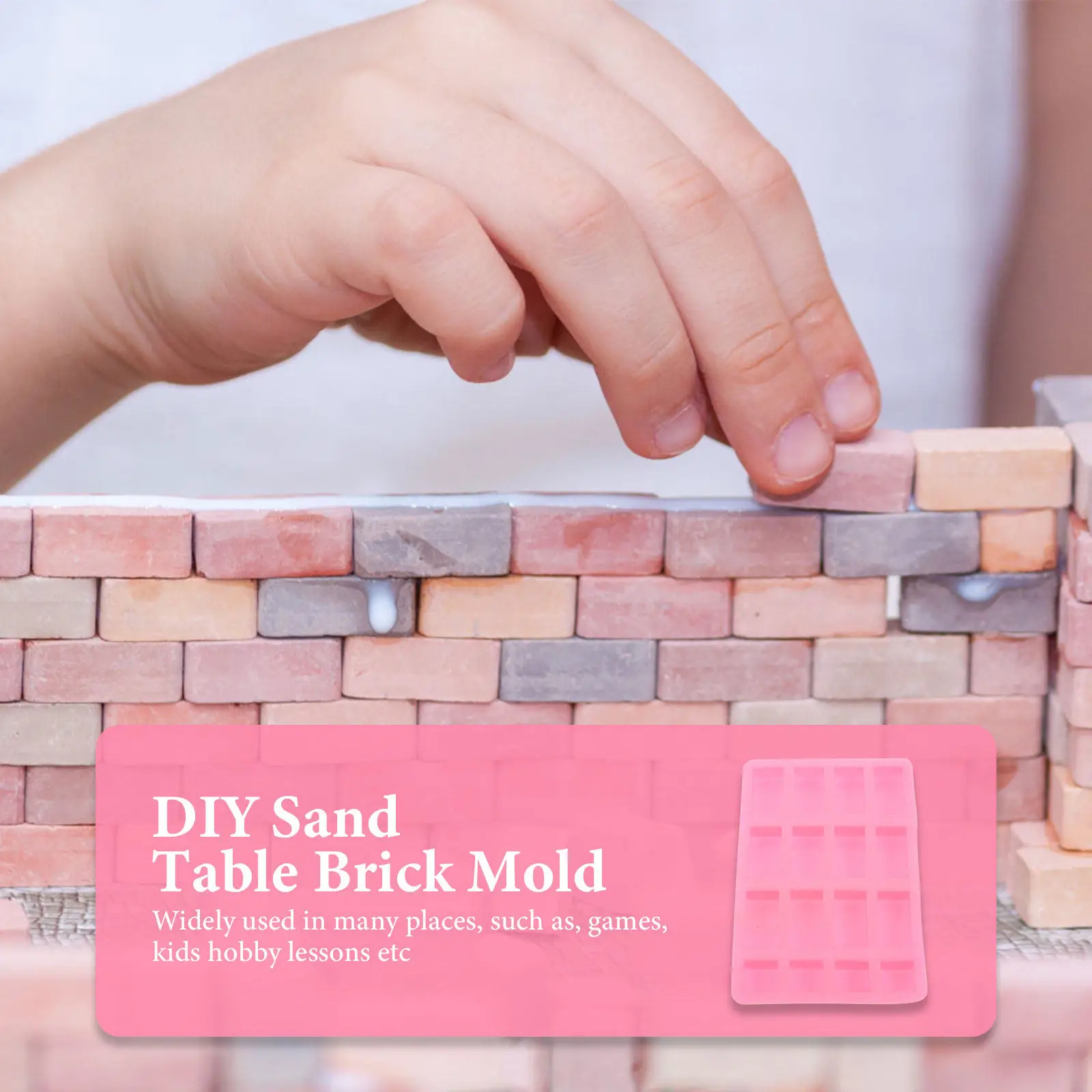 

Силиконовая форма для кирпичей DIY: инструмент для изготовления миниатюрных кирпичей для микроландшафтов, домиков, сказочных садов, поделок своими руками