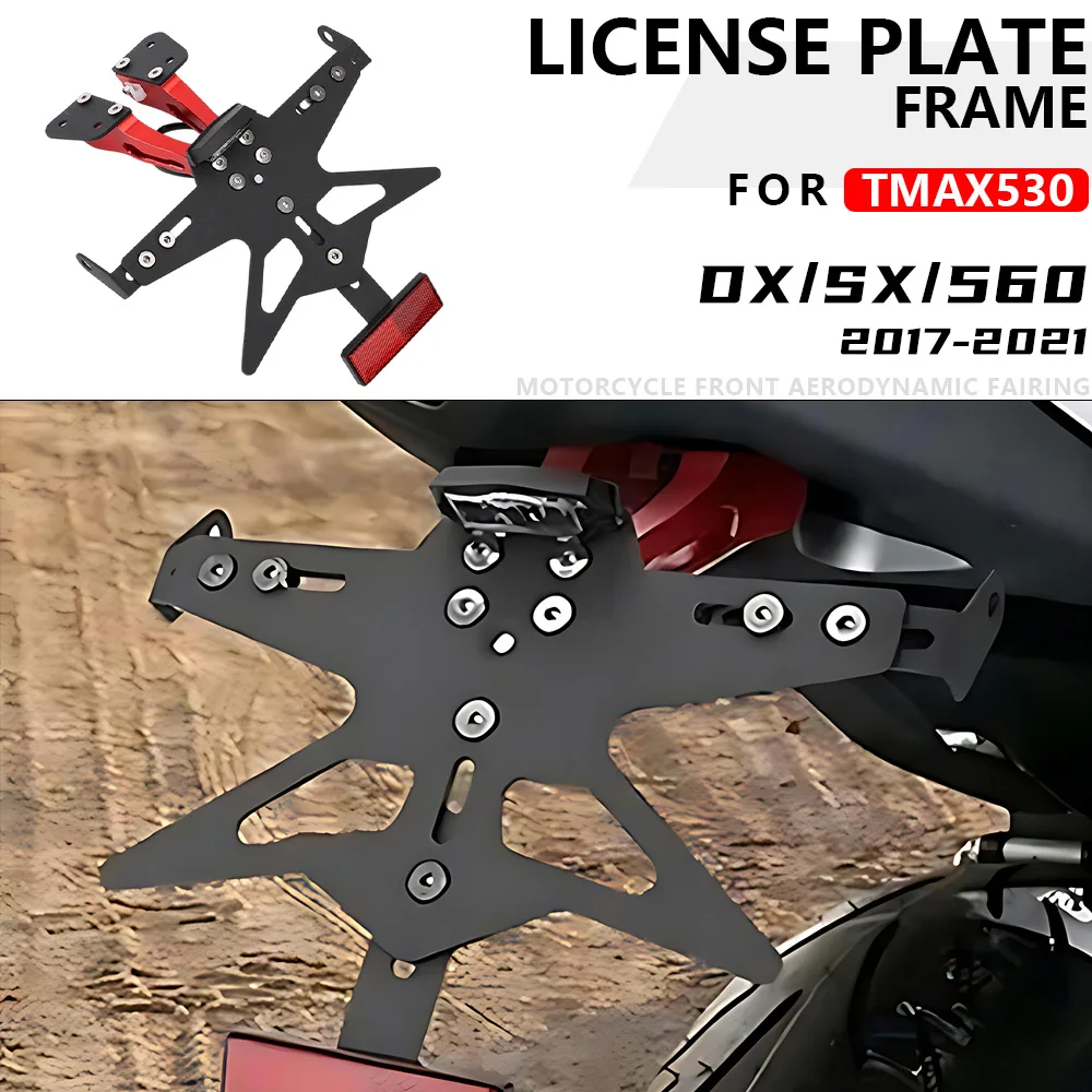

FOR YAMAHA TMAX530 DX/SX TMAX560 2017-2021 Motorcycle License Plate Stay Holder General Accessories Eliminator Bracket