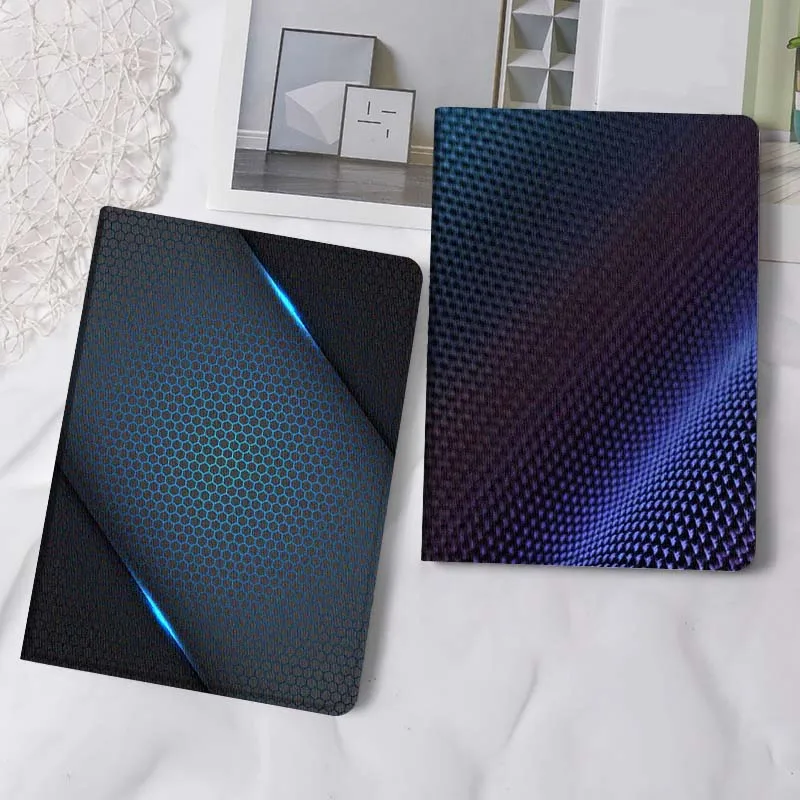 

Hexagon Cool Pattern Design For iPad Pro Air Mini 2 3 4 5 6 7 6th 7th 10th 11th 10.2 9.7 10.5 11 Foldable Tablet Case Gift