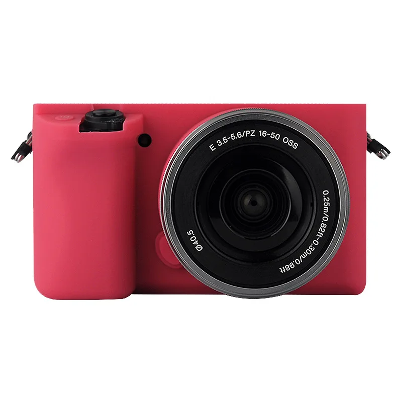 Silicon Sleeve Armor Skin Case Body Cover Protector for Sony ILCE-6000 A6000 Mirrorless Camera Rubber Shell Protective Video Bag