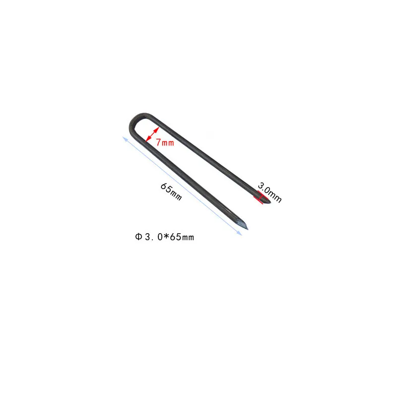 Clous de four en forme de U, 5 pièces/lot, résistance à haute température, crochet, ceinture de résistance, clous en acier, fil de chauffage électrique suspendu