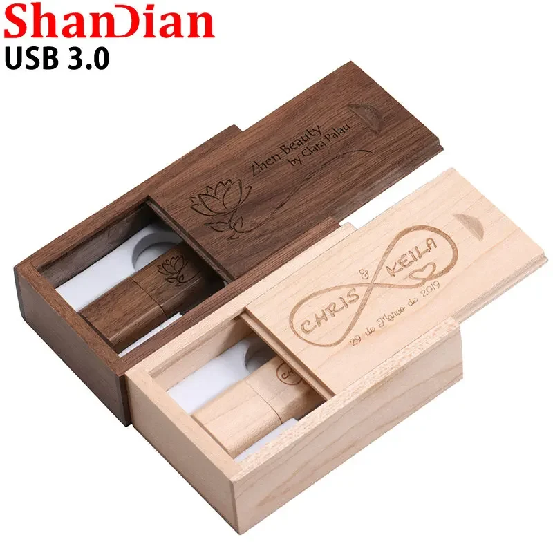 High Speed USB 3.0 Flash Drive Creative Wedding Gifts Pen Drive Free Custom Logo Memory Stick 64GB/32GB/16GB/8GB/4GB U Disk