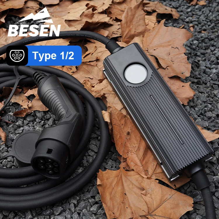 ESTAÇÃO DE CARGURA DE EV PORTÁTIL no CARREGADOR DE EV PLACA com opção de plugue Schuko UK CEE