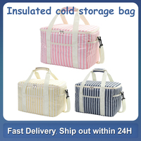 Thermal Lunch Bag 15L Leakproof Cooler Removable Shoulder Strap Portable Food Container For Cold Or Hot Food Men Women Adult