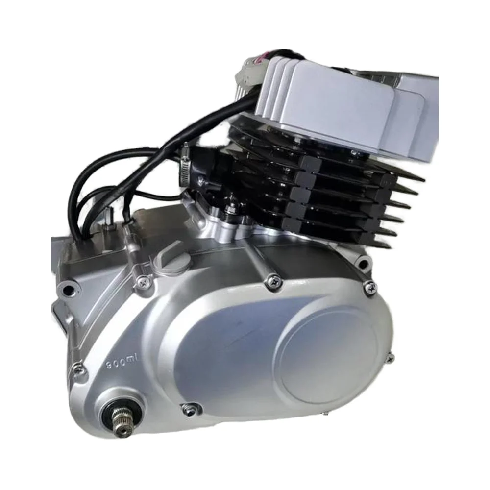 Motor de motocicleta AX100 duradero para Haojue, Jincheng, Lifan Fujitsu Motor de arranque 100cc con un solo cilindro de 2 tiempos