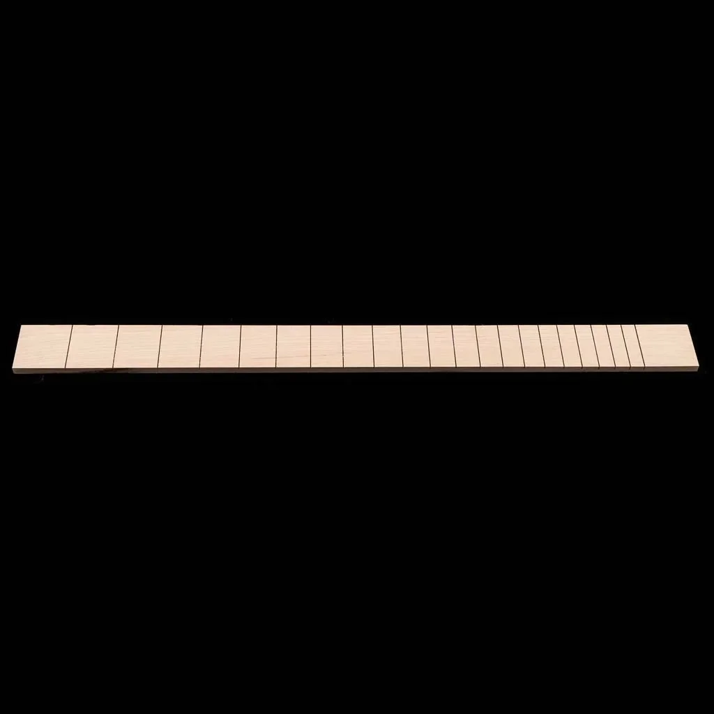 22 Fret Guitar Fretboard Pre-Slotted Maple Wood Fingerboard for Cigar Box Guitars Parts