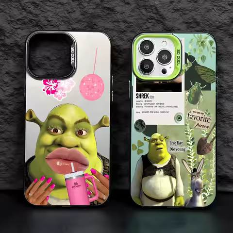 Funny Monster Shreks Phone Case for Oppo A78 A74 A60 A58 A57 A38 A17 A3x Reno 13 12 11 F 10 8 7 6 T Z Pro Plus 4G 5G Hard Cover