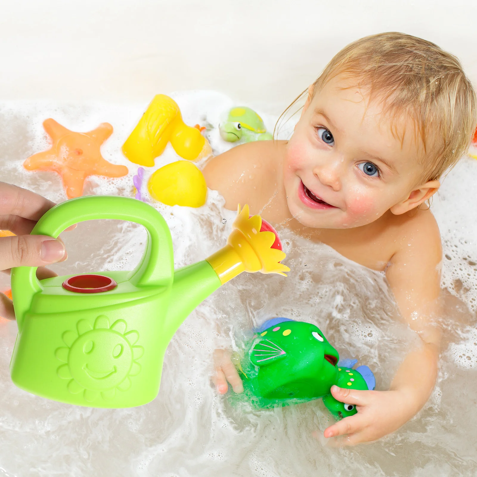 Arrosoir jetable pour enfants, jouet de bain intéressant, jardin pour enfants, jouets de plage pour tout-petits, ménage, prendre une douche, 3 pièces