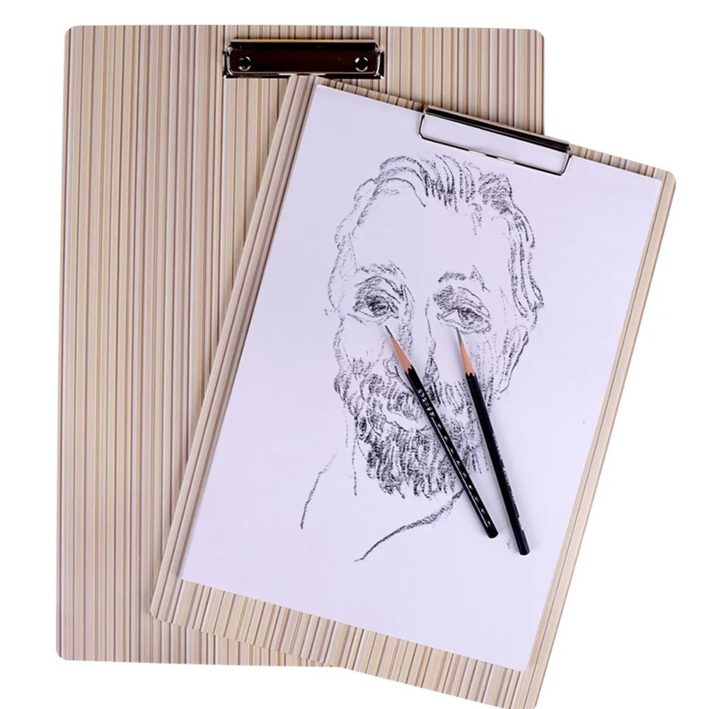 1Pcs Sketching Drawing Board Wooden Clip Clip Board 42x30cm Portable Art Palette Drawing Painting for Beginners Students