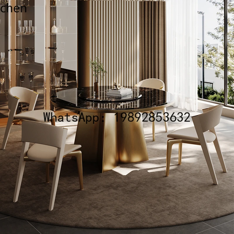 A1  Dining Chair Leather Minimalist Stainless Steel Leg Tea Chair Home casual Chair
