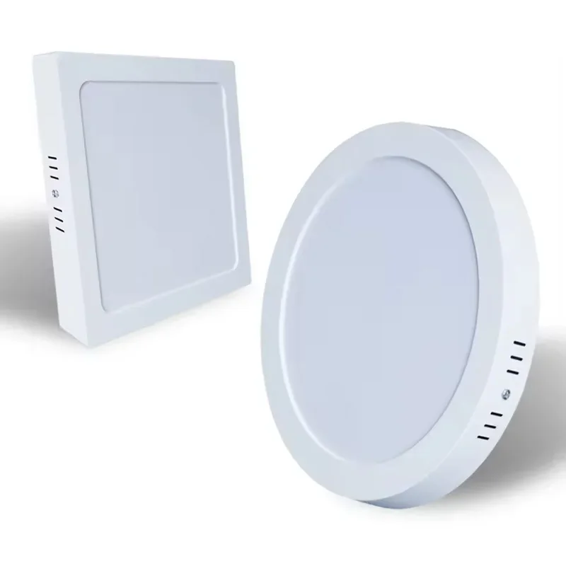 표면 LED 사각 천장등 6W 12W 18W 24W LED 패널등 다운라이트 드라이버 포함 AC85-265V AC110V/220V LED 실내등