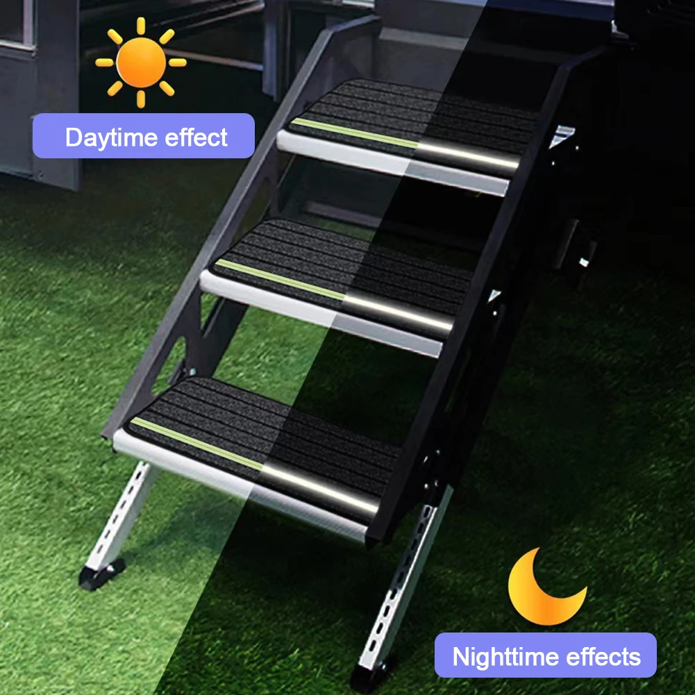 

4-Pack RV Step Covers Non-Slip Camper Rug Carpet Set RV Stair Covers for Outdoor Adventures