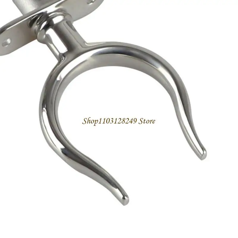 N5KD Upgraded Boat Stainless Steel Rowlock Side Mount Line Oarlock Socket Marine Yacht Antirust Highly-polished Durable