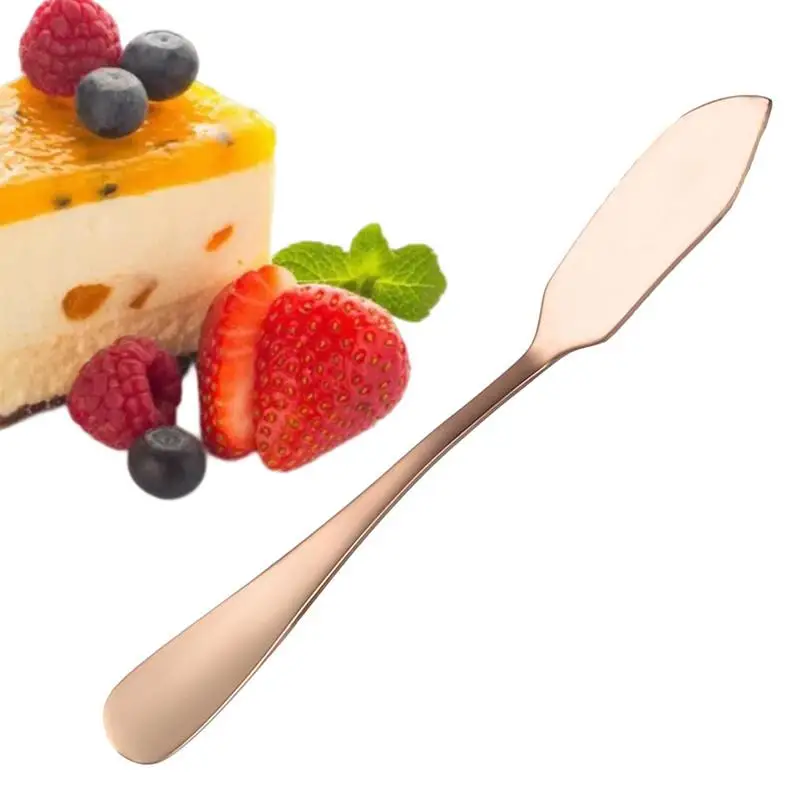 1PC Stainless Steel Butter Cutter Knife Butter Knife Cheese Spreaders Bread Jam Cream Dessert Cutlery Knife