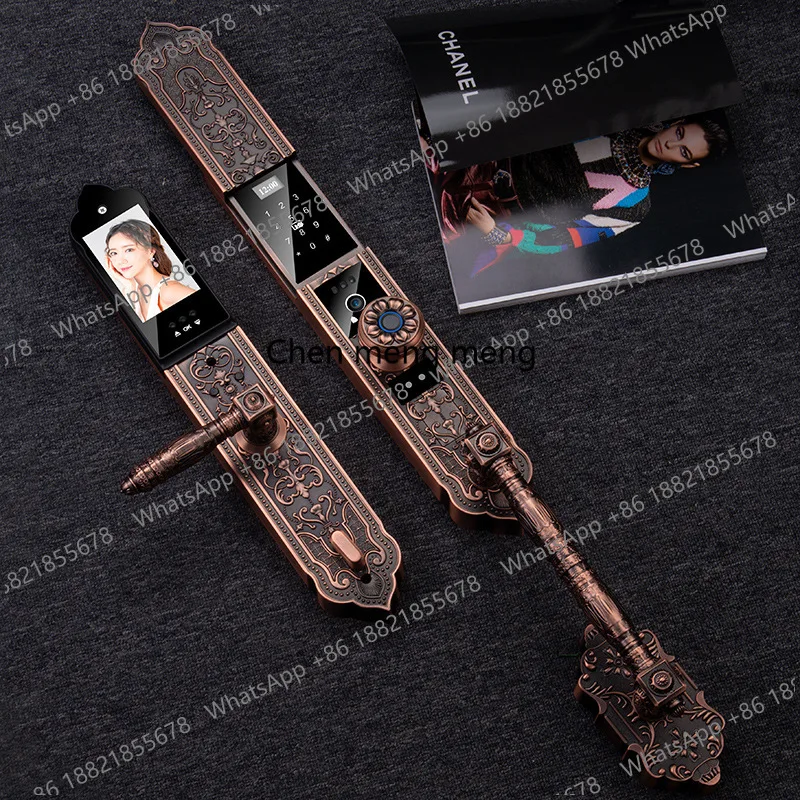 

Premium Smart Door Lock for Villa Aluminum/Steel Door 3D Face Fingerprint Waterproof Camera Tuya Cloud Management