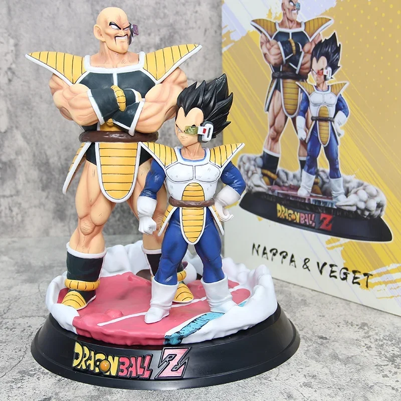 New 35cm Dragon Ball Vegeta Nappa Standing Space Suit Figurine Statue Pvc Action Figure Desktop Ornaments Model Birthday Gift