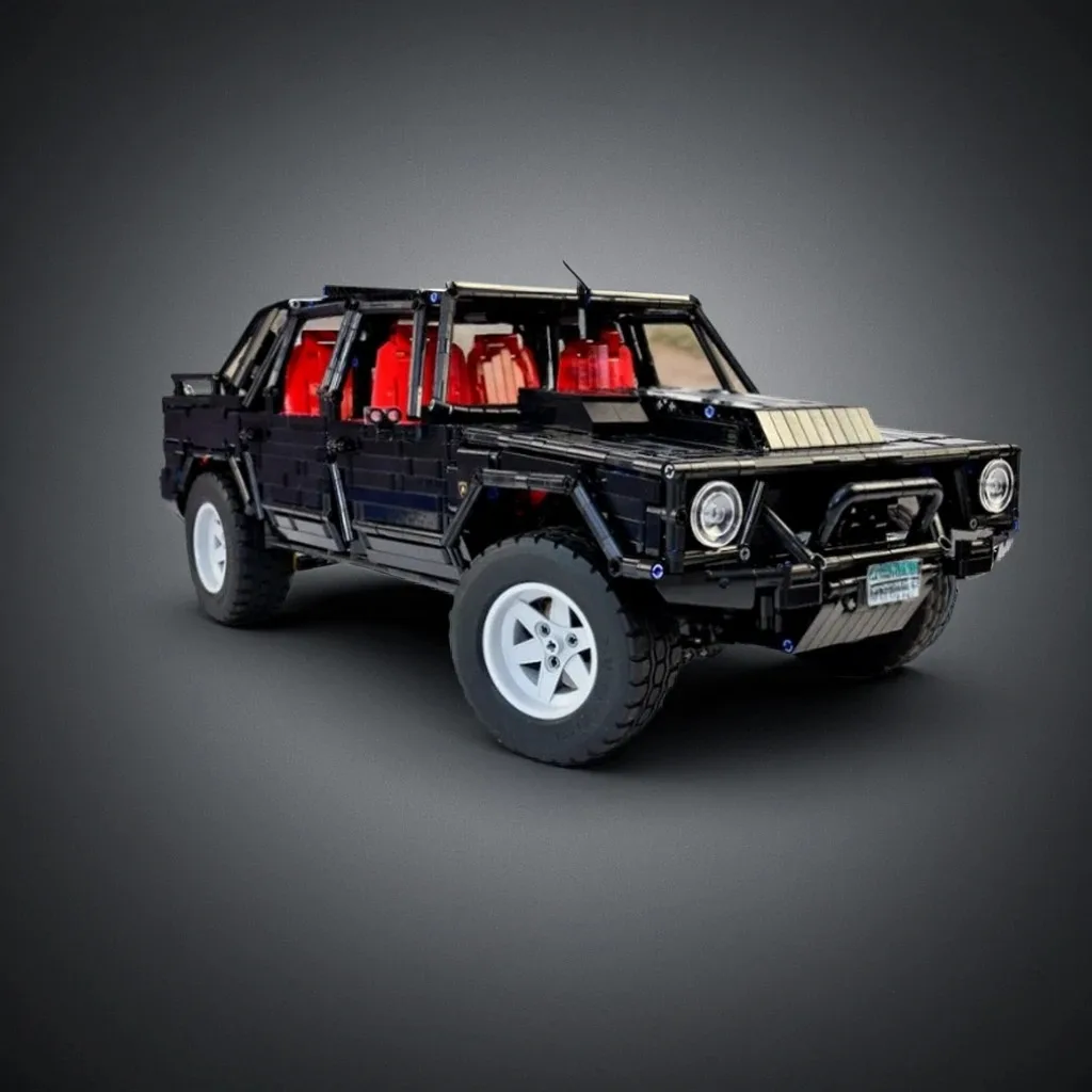 

3453 шт. Lamborghinier LM002 MOC классический внедорожник с Boxy Design образовательные строительные блоки «сделай сам» подарок на день рождения