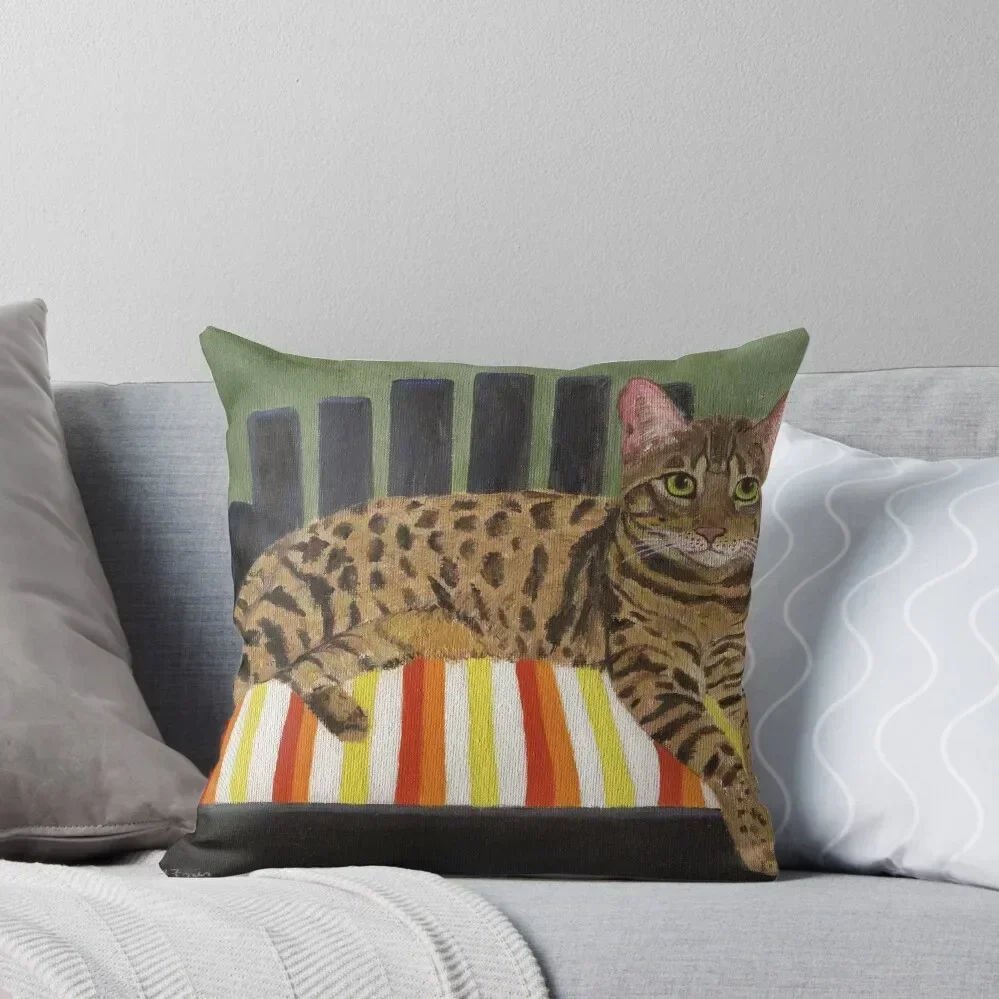 Bengal Cat Throw Pillow autumn decoration Pillow Cases Decorative Couch Cushions christmas cushions covers pillow