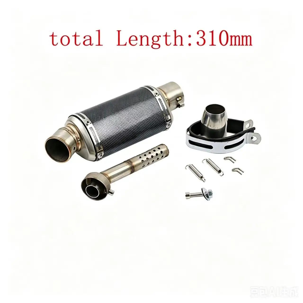 Universal Motorcycle Exhaust Tail Pipe Modify T98 Dripping Muffler with DB Killer For 250SR 400NK VERSYS650 XSR700 NSS350 ZT125