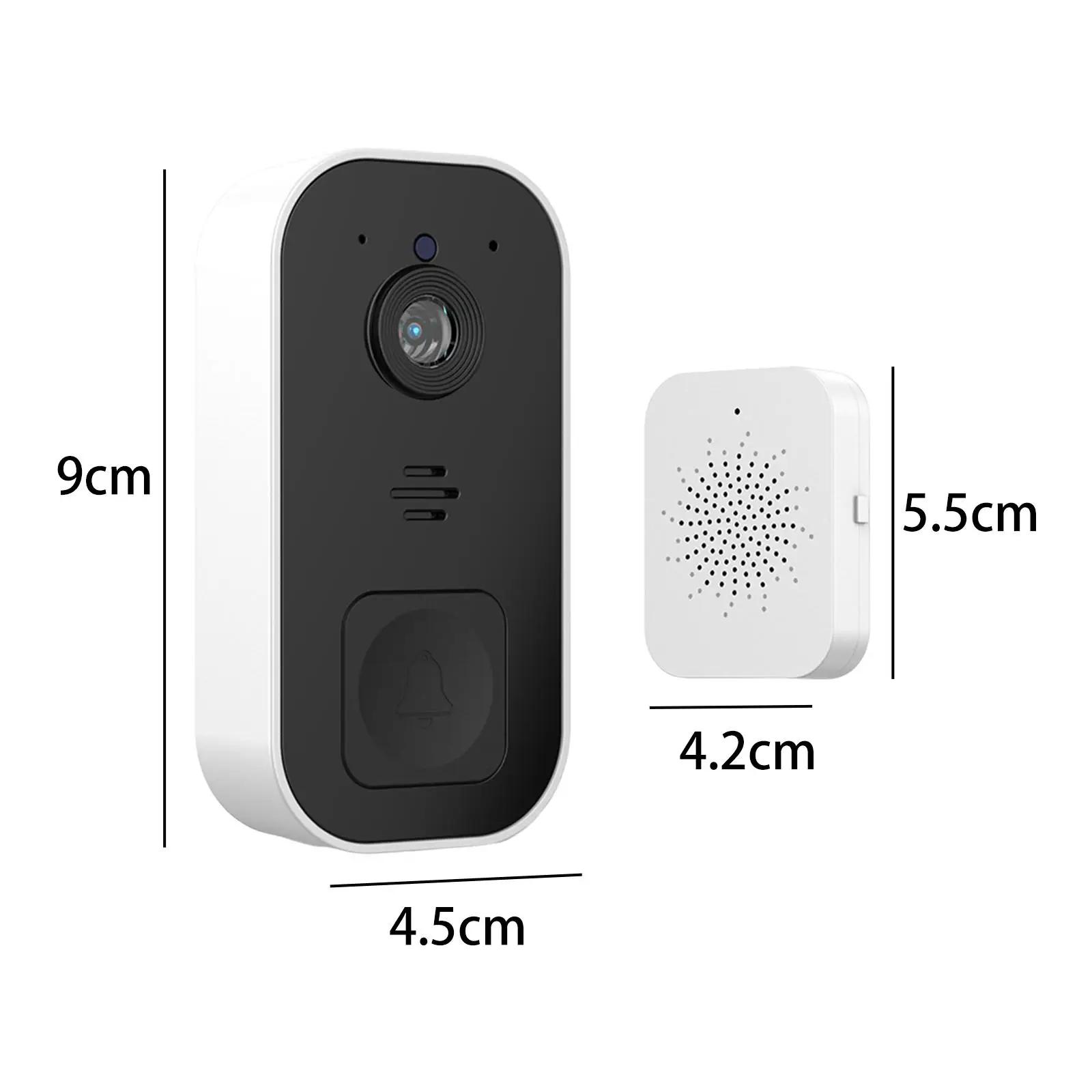Smart Wireless Doorbell Camera Variable Sound Remote WiFi Video Intercom