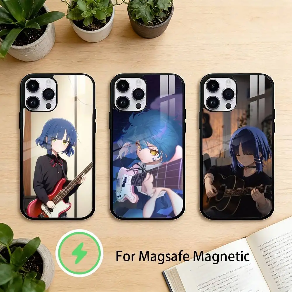 

B-Bocchi Band Y-Yamada Ryo-S Phone Case For iPhone 17 16 15 14 13 12 Pro Max Plus for Mirror Wireless Magnetic Cover