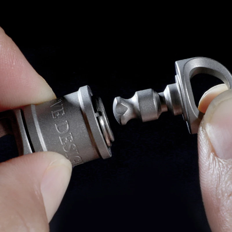 Titanium Key Chain Spin Rotary Connector for Car Key Ring Holder Quick Release Men EDC Quickdraw Keychain Buckle Tool Male Gift