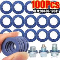 For Toyota Ruizhi Corolla Car Oil Pan Drain Screw Gasket Car Engine Seal Aluminum Oil Drain Plug Screws Washer OE# 9043012031