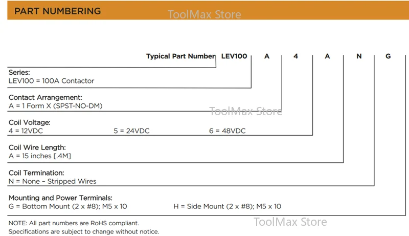 12V coil 3-1618389-7 LEV100A4ANG new energy vehicle 24V coil 9-1618389-8 LEV100A5ANG high voltage DC relay