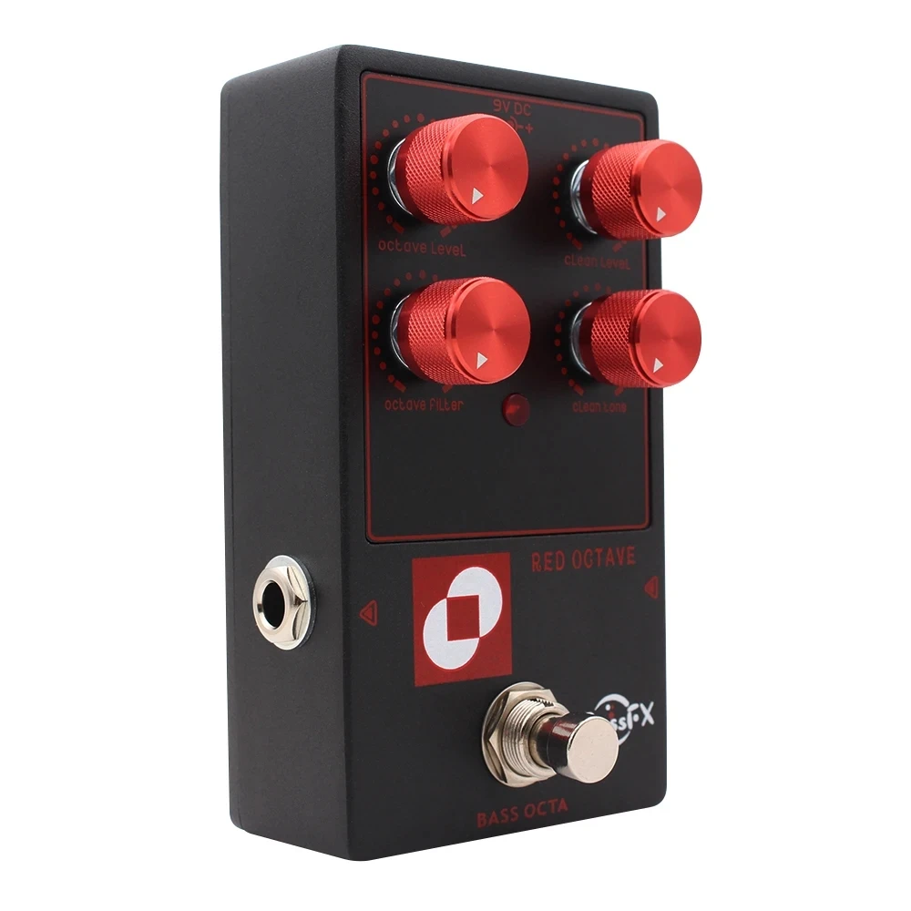 fanmuzk-red-octave-pedale-analogico-per-ottava-per-basso-elettrico-controllo-filtro-octave-per-musicisti-concerti-dal-vivo-e-registrazioni-in-studio