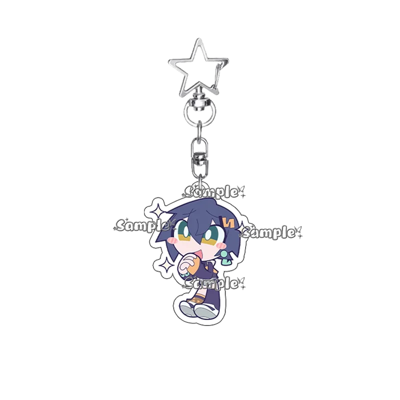 Cartoon Cute Anime Blue Archive Style Kawaii School Girls Angel Demon Q Version Acrylic Keychain Backpack Keyring Pendant Decor view 6