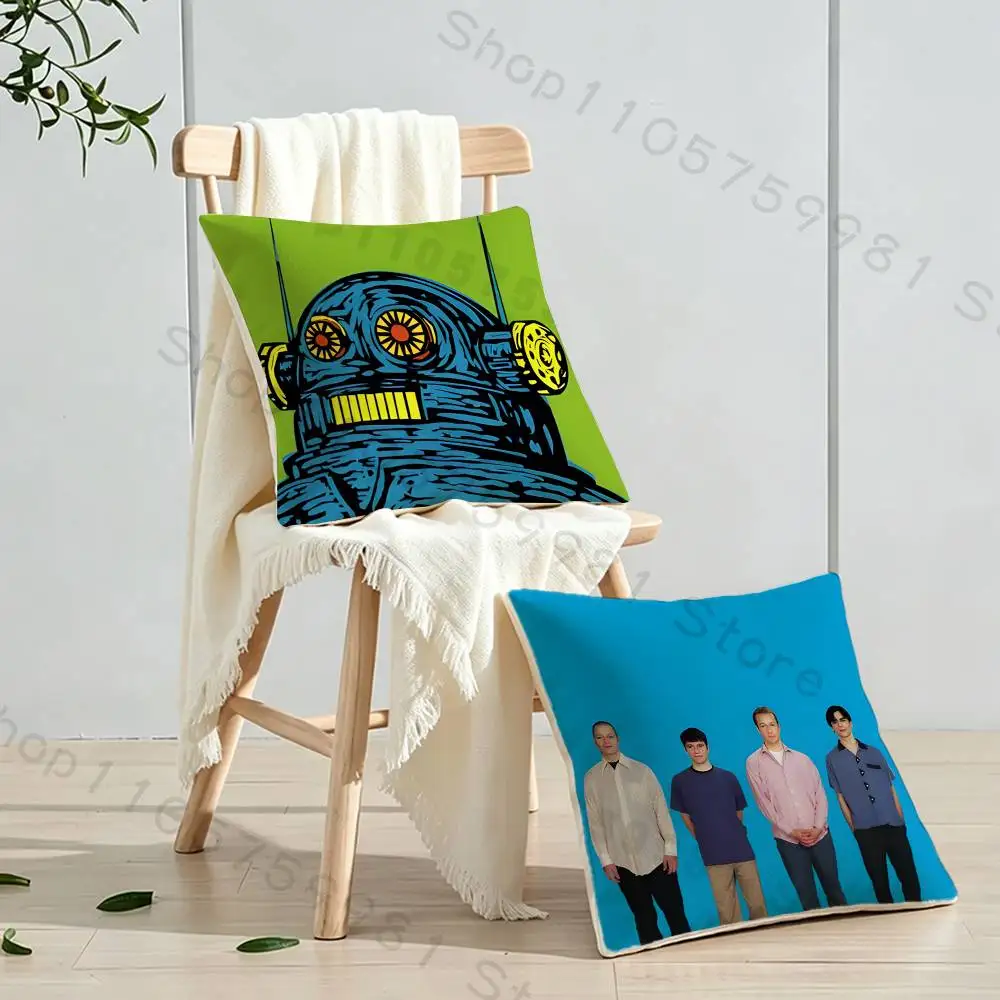 Band W-Weezer Print Throw Pillow Cover Square Cushion Case for Living Room Bedroom Decor