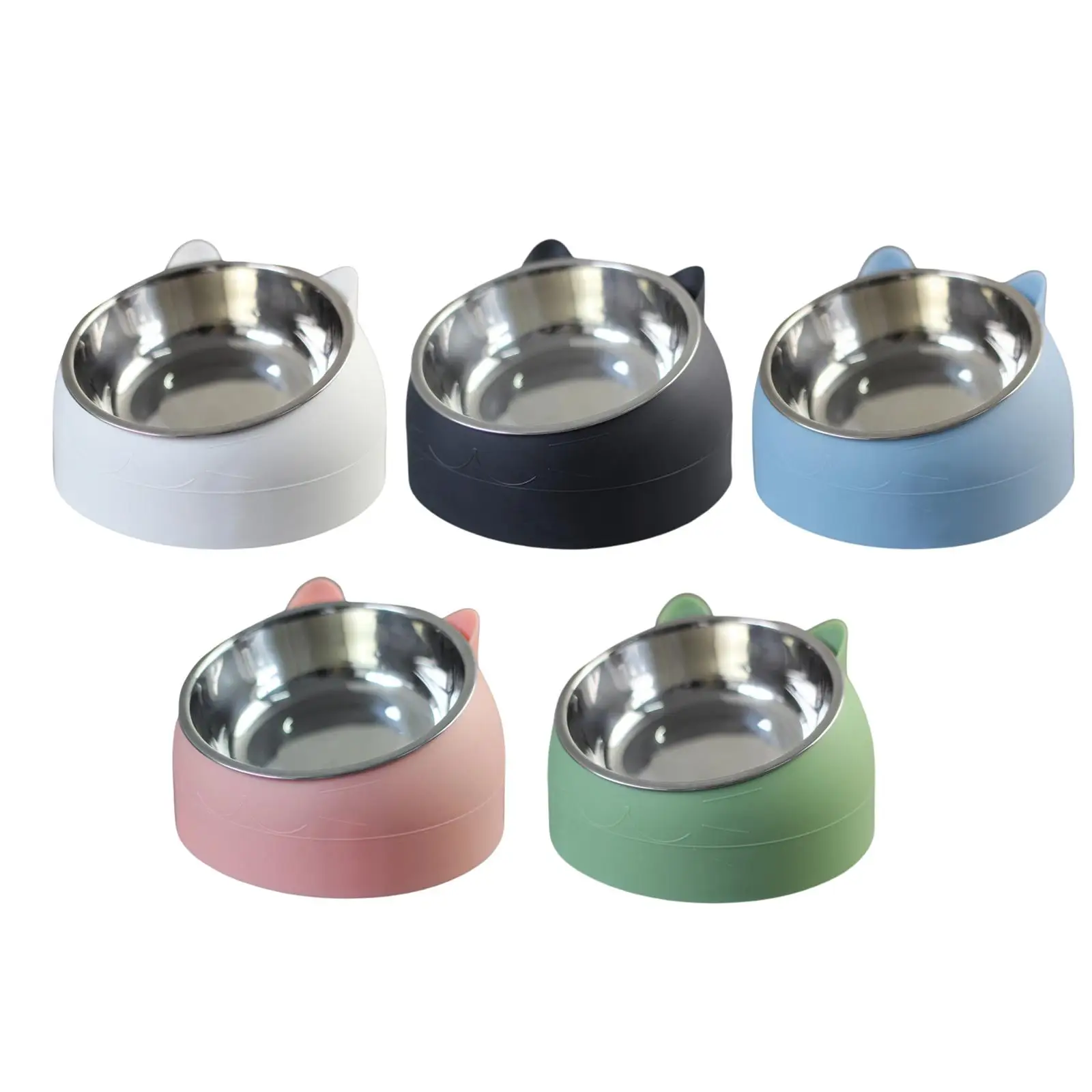 comedero elevado de acero inoxidable antideslizante perros y gatos - imagen 3