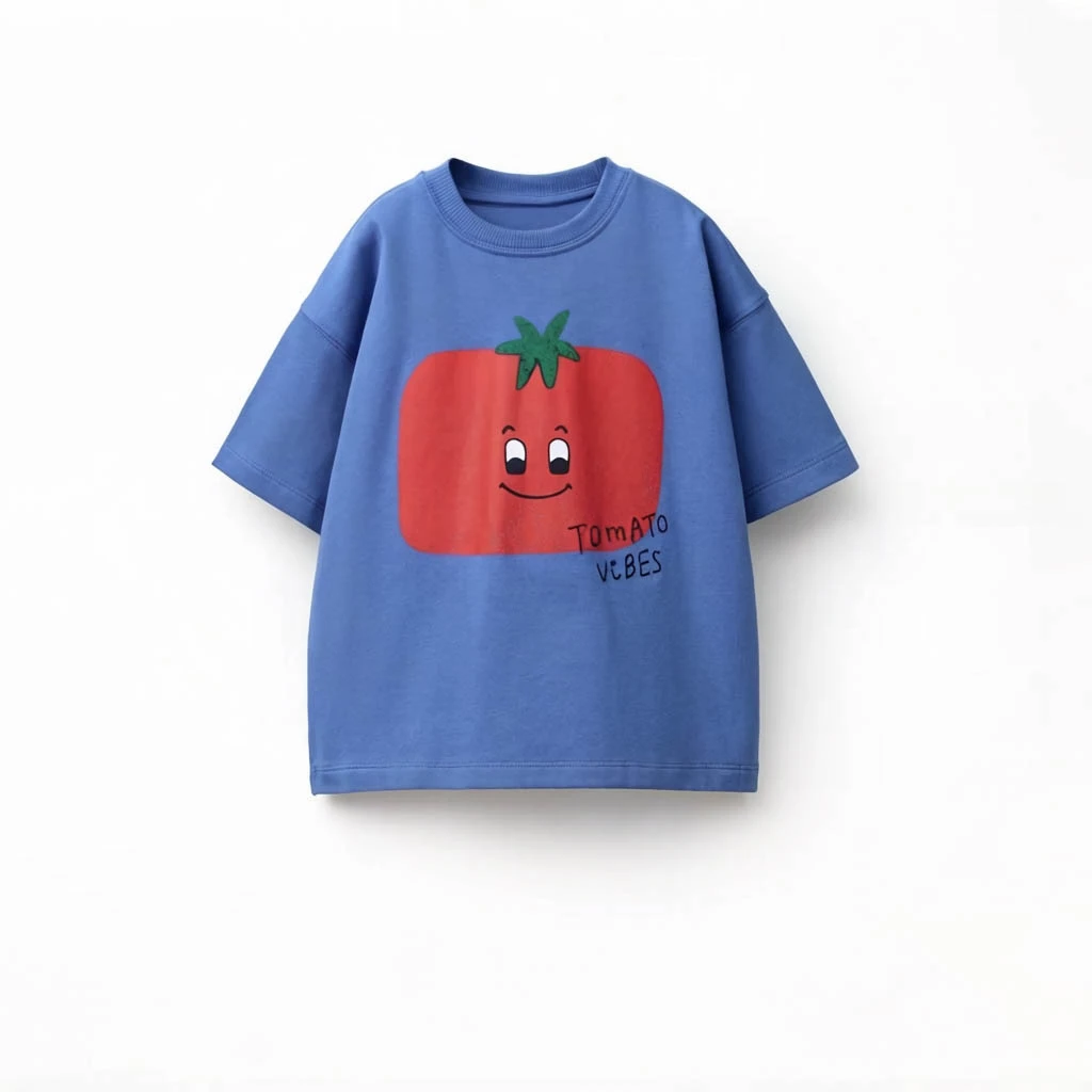 Printed Cartoon T-shirt For Kids Clothing Summer Costume Simple Fashion Baby Girl And Boy Short Sleeve Tees Tops Children Tshirt