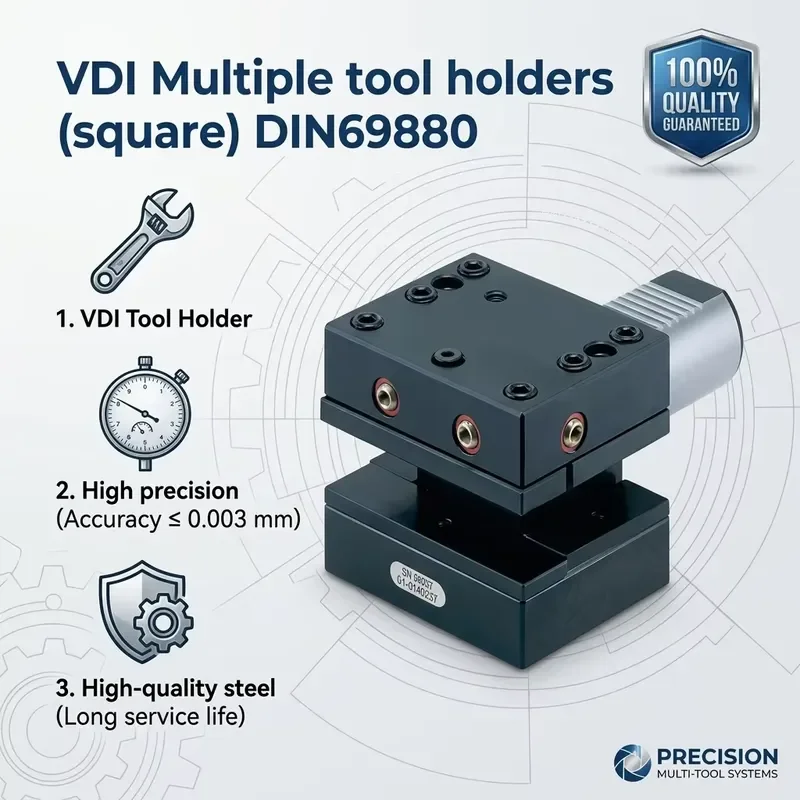 VDI Axial Radial  Holder VDI Live Tool Holder Axial Cnc Lathe 0° RADIAL l Holder VDI40 VDI30