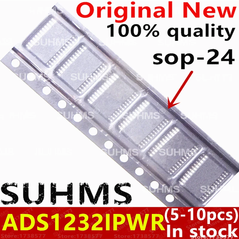 (5-10piece)100% New ADS1232IPWR ADS1232 SOP-24 Chipset