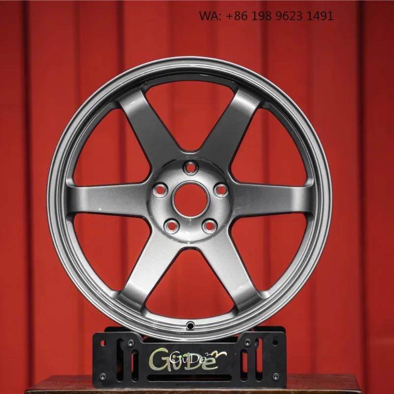 High End Customized Wheel Hub Multiple Inch Deep Concave Forged Alloy Rims, 5x3 PCD Gold Polished Finish, Single Piece Sporty C