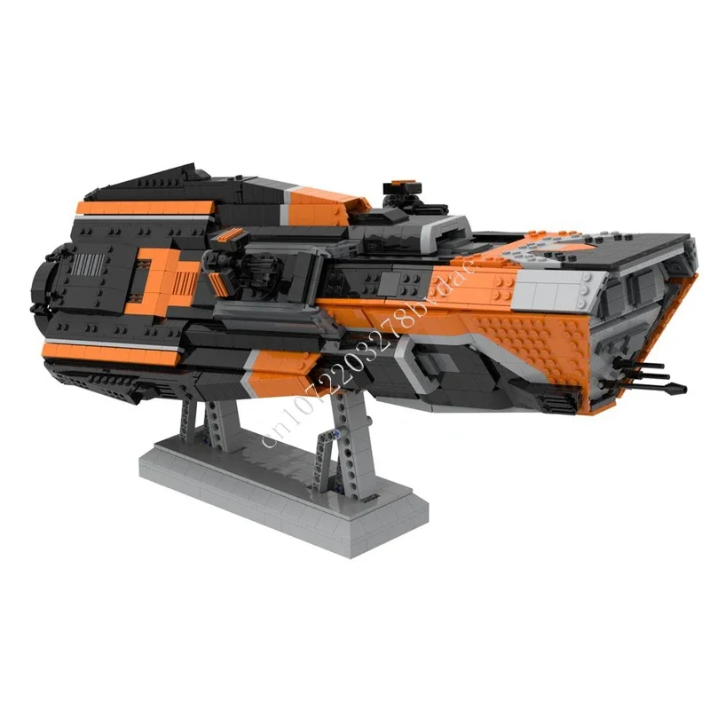 3074PCS Morrigan-class Patrol Destroyer MOC SpaceShip Battle Model Building Blocks Architecture DIY Education Assembly Toy Gift