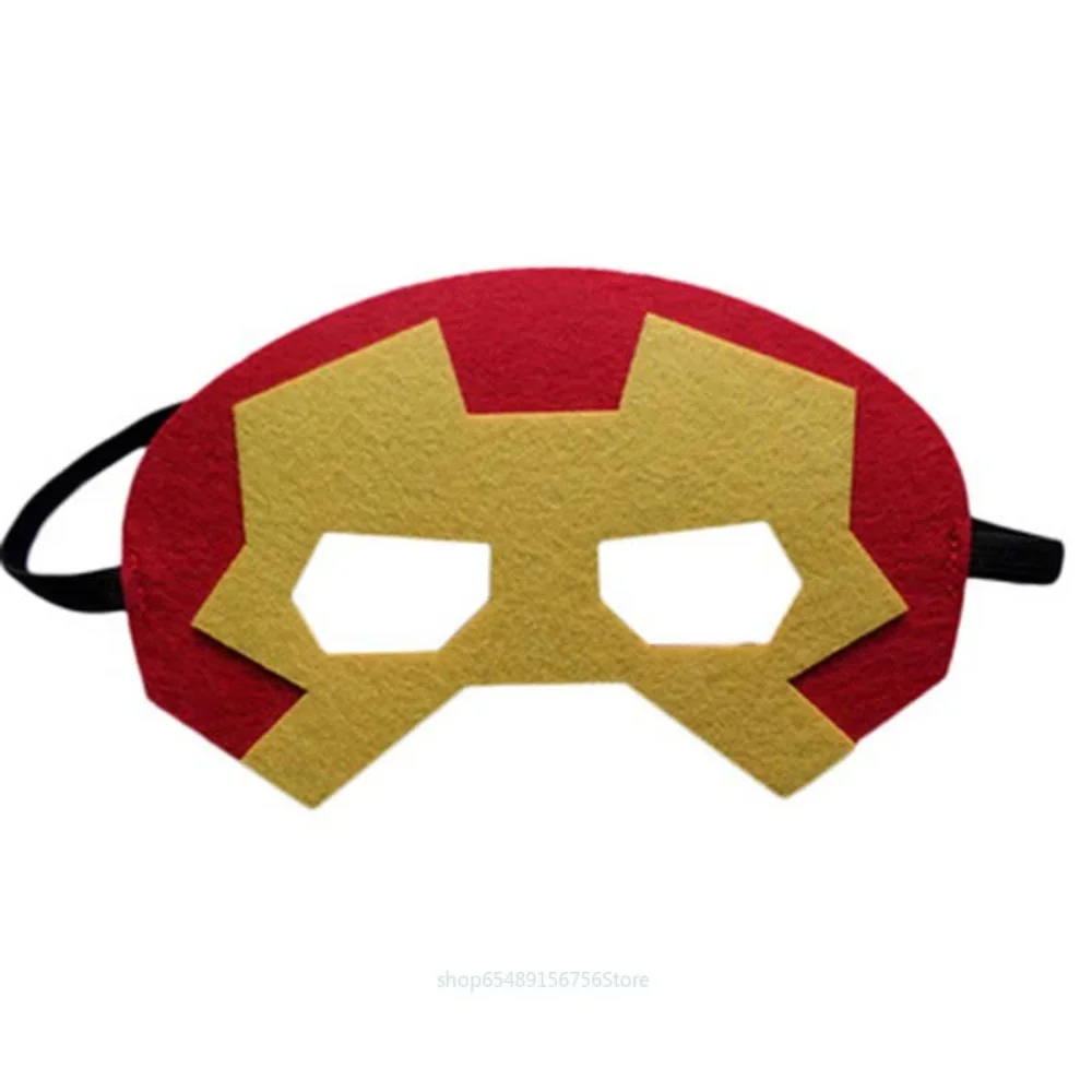 Superhero Party Mask Cosplay Props Spiderman Hulk Captain America Iron Man Kids Masquerade Eyeshade Felt Mask Christmas Gift