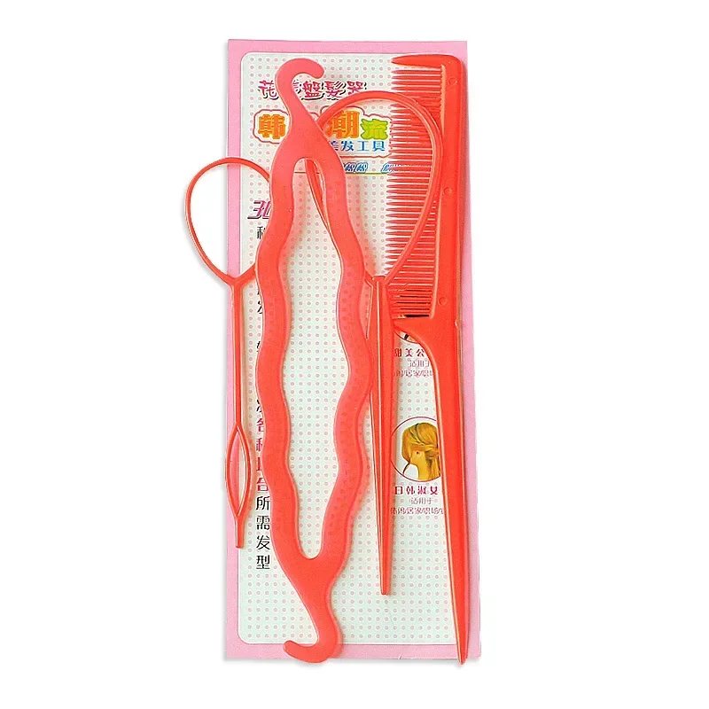 4Pcs Hair Braiding Tools for Girls, Magic Styling Accessories