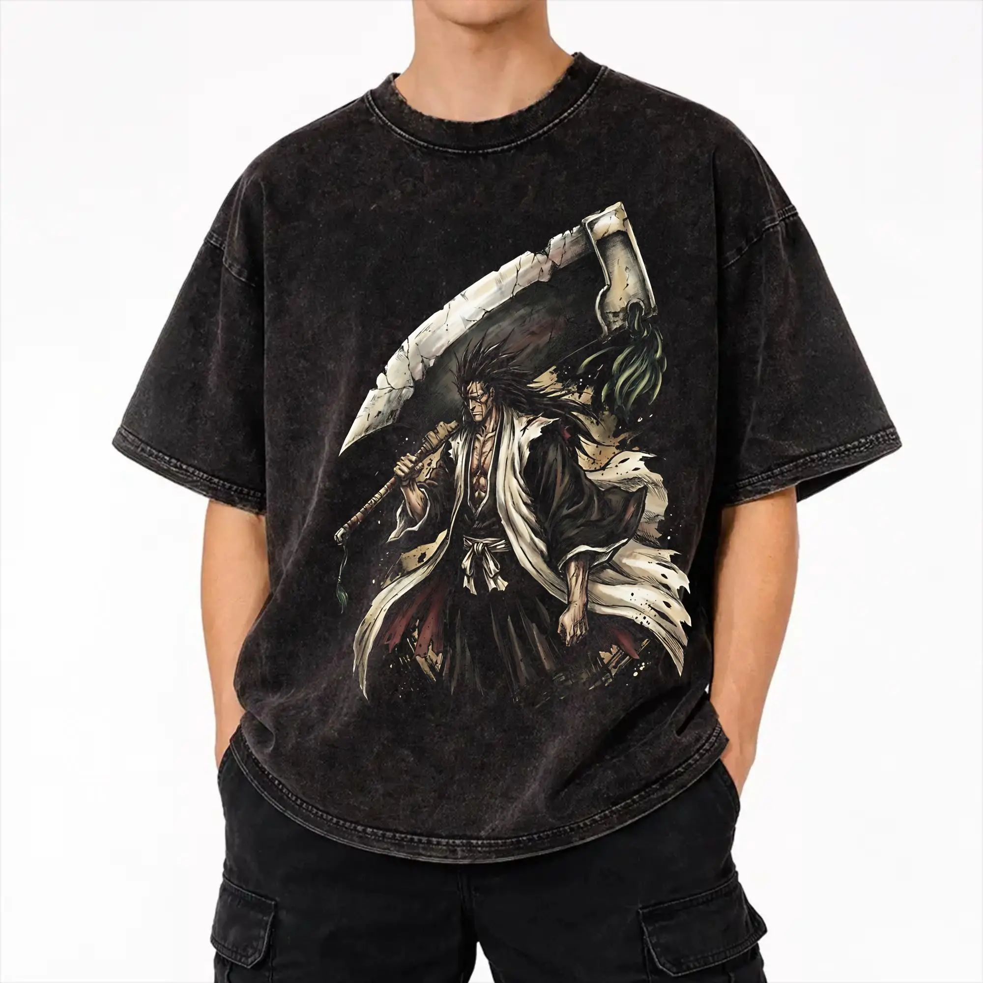 Sekiro: Shadows Die Twice Outfit Washed T Shirts Men Women Streetwear Hip Hop T-Shirt Graphic Printed  Tee Shirt Short Sleeve