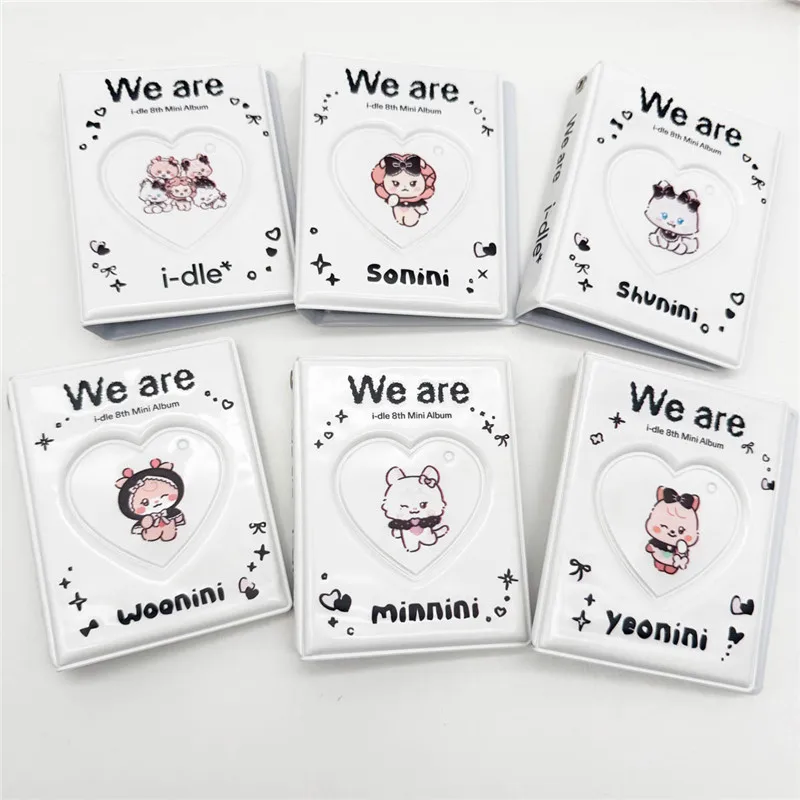 

Mini8 Sonini We Are 32 страницы, модный новый Kpop, корейский PU, белый, с героями мультфильмов, коллекция фотографий, дисплей 11*8,5*2,5 см