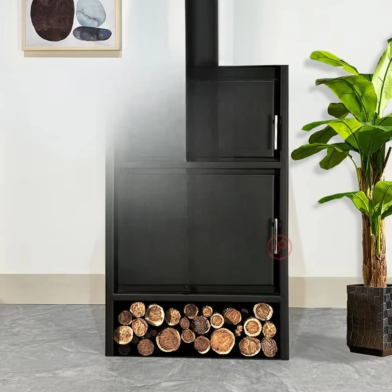 Indoor Fireplace Wood Burning Stove Woodfire Vintage Stoves Chimney Exterior Pizza Oven Stove Fireplace