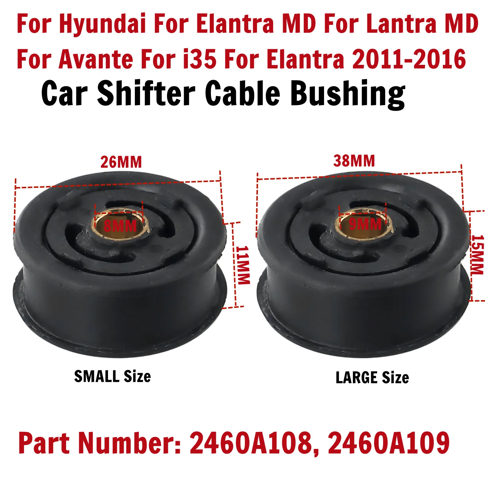 1x Car Gear Shift Lever Linkage Shifter Bushing 2460A108 2460A109 For Hyundai For Elantra MD For Lantra MD For Avante 2011-2016
