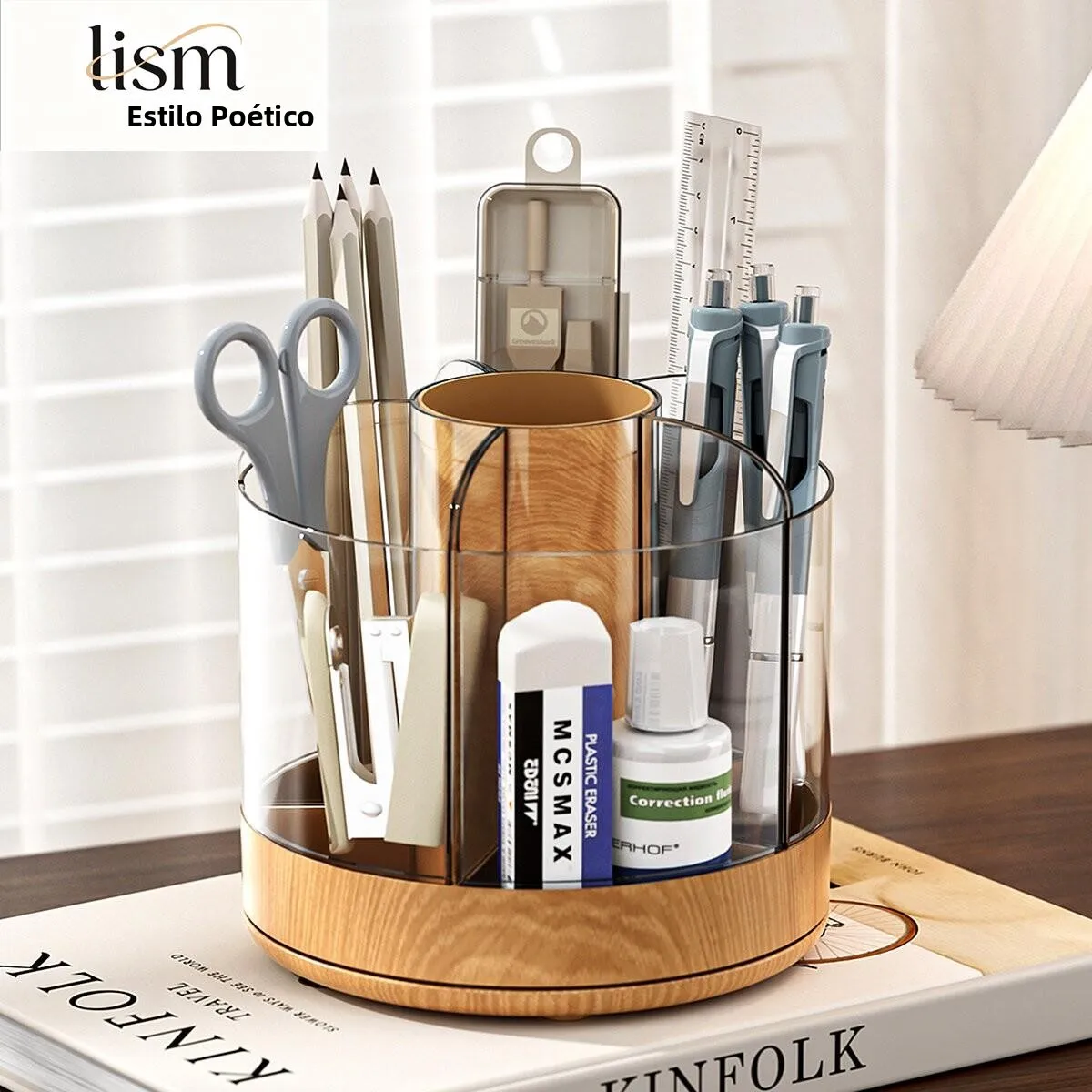 detachable-desktop-pen-holder-storage-box-360-degree-rotation-wooden-texture-desk-organizer-stationery-pen-bucket-rack