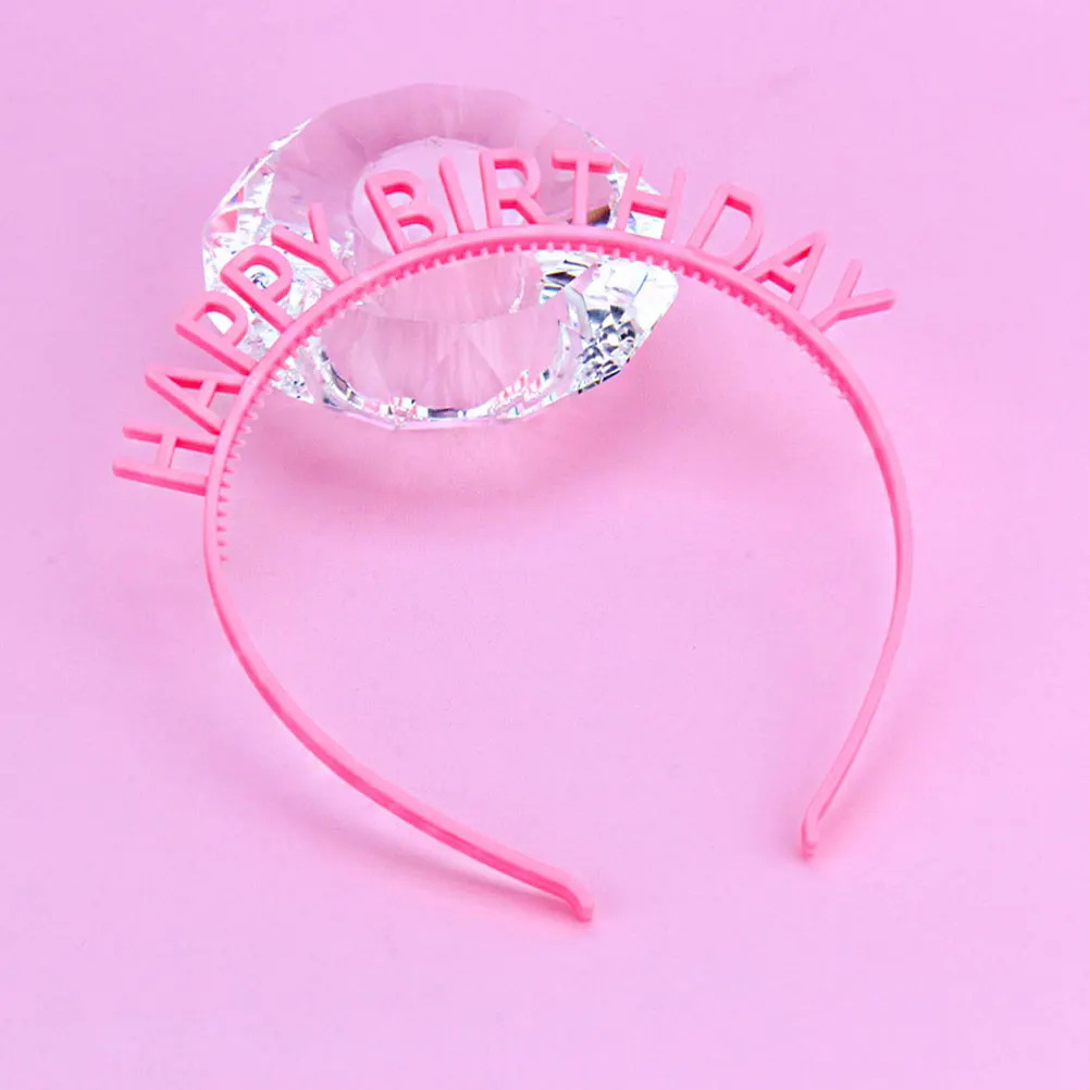 

12Pcs Happy Birthday Letter Headbands Birthday Party Hairband Decorative Plastic Hair Hoops Children Gift Party Supply