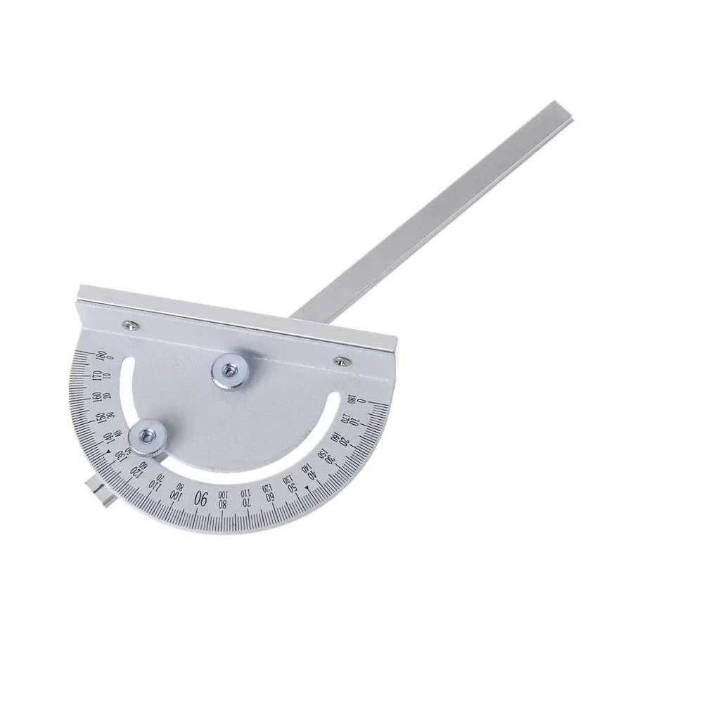 

180mm Protractor Angle Meter Measuring Ruler Protractor Angle Ruler Gauge Angle Finder Stainless Steel For Mini Table Saw