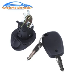 Cilindro della serratura del coperchio del bagagliaio del portellone dell'auto con chiave 60015-51102 6001551102 7701367940 6001550621L per Renault Logan Dacia Twingo 2007