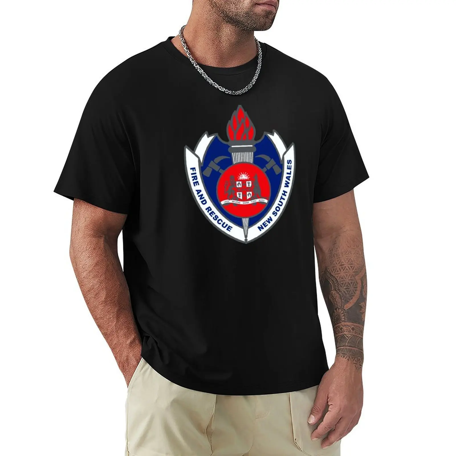 

SOUTH WALES FIREFIGHTER FIRE DEPARTMENT RESCUE RARE AUSTRALIA LOGO T-Shirt summer tops Funny t-shirts men clothing