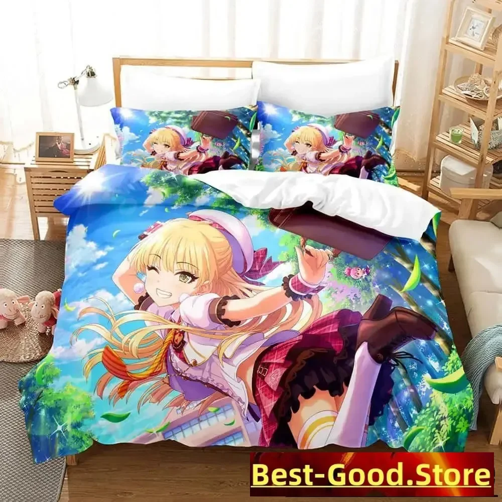 THE iDOLM@STER Cinderella Girls Starlight Stage Bedding Set Single Twin Full Queen King Size Bed Set Bedroom Duvet cover Sets